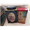Image 5 : Lot of 5 tea tins, Red Rose, Lipton, misc.