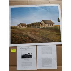 Print, Etched in Stone, 24x20’, signed, Helen Norman, 1994, limited edition 300/300