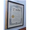 Image 2 : VINTAGE ODD FELLOWS PAPER PATENT FRAMED CERTIFICATE