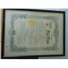 Image 3 : VINTAGE ODD FELLOWS PAPER PATENT FRAMED CERTIFICATE