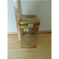 BRIGHT'S TIGER CHEWING TOBACCO DISPLAY TIN