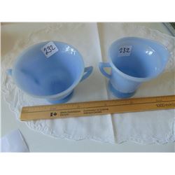 DELPHITE BLUE FIRE KING CREAM & SUGAR