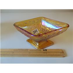 GOLDEN BASE IRRIDESCENT DIAMOND SHAPED CANDY DISH