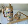 Image 1 : VINTAGE LIDDED STEINS ONE MUSICAL OVER WOUND