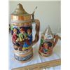 Image 3 : VINTAGE LIDDED STEINS ONE MUSICAL OVER WOUND