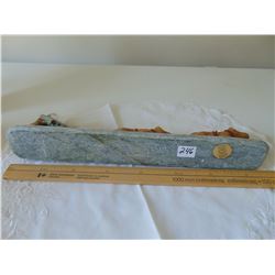 DIMU GENUINE SOAPSTONE DOG SLED CARVING NICE