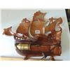 Image 3 : ANTIQUE CAST ALUMINUM SHIP TABLE LAMP WORKS