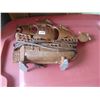 Image 4 : ANTIQUE CAST ALUMINUM SHIP TABLE LAMP WORKS