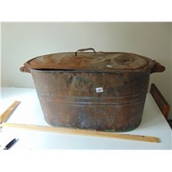 LARGE COPPER BOILER STEEL LID