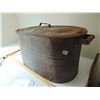 Image 3 : LARGE COPPER BOILER STEEL LID