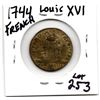 Image 2 : 1744 LOUIS 16TH COIN