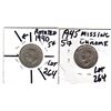 Image 1 : 1945 missing chrome 5 cents and 1940 rotated 5 cents errors