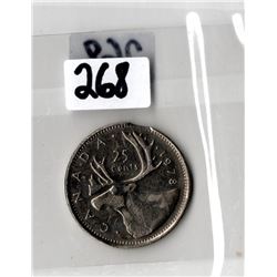 SCARCE CLIPPED PLANCHET 1978 25 CENT