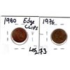 Image 2 : 1976 & 1980 CLIP PLANCHET 1 CENTS