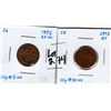 Image 1 : 1972 & 1975 CLIP PLANCHET 1 CENTS