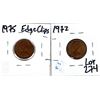 Image 2 : 1972 & 1975 CLIP PLANCHET 1 CENTS