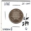 Image 1 : 1888 NARROW 8'S 25 CENTS