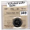 Image 1 : 1962 REPUNCHED 162 5 CENT ICCS WITH EXTENDED WATERLINES