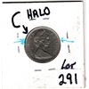 Image 1 : 1973 DIE CLASH QUEENS HALO 5 CENT ERROR need to see up close