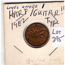 1962 HARP/GUITAR VARIETY ONE CENT