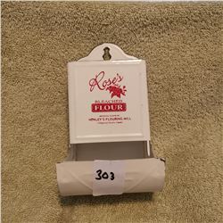 ROSES FLOUR MATCHBOOK TIN HOLDER
