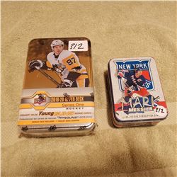 5 METAL MESSIER CARDS & 2019-20 UPPER DECK CARDS