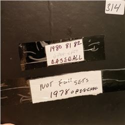 1978/80/81/82 BASEBALL CARDS, 40 FULL PAGES