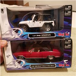 JEEP & 1965 BUICK DIE CAST 1:27