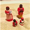 Image 2 : BLACK AMERICANA SALT AND PEPPER SHAKERS, PLUS 2 ORNAMENTS
