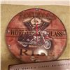 Image 2 : 12 X 8 MOTORCYCLE SIGN & 14" MOTORCYCLE CLOCK