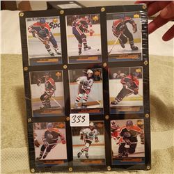 FRAMED GRETZKY CARDS, UPPER DECK