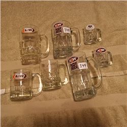 7 DIFFERENT A & W MUGS