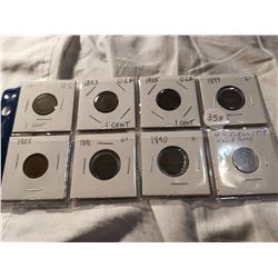 LOT OF 8 INDIAN HEAD PENNIES (1)