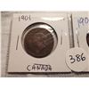 Image 3 : 1901, 1902 ONE CENT COIN