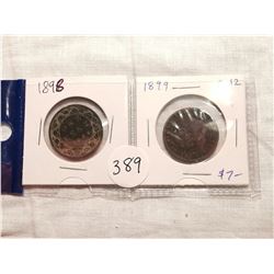 1898, 99 1 CENT LARGE COINS