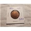 Image 1 : 1892 OBV4 LARGE ONE CENT COIN