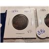 Image 2 : 1886 OBV 2 AND 1884 ONE CENT COINS