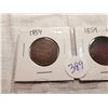 Image 3 : 1859 N9 AND 1859 LOW 9 1 CENT COINS