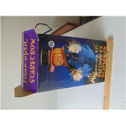 FIBER OPTIC HALLOWEEN SCARECROW WORKS WITH BOX