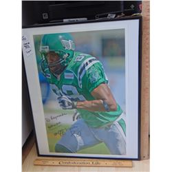 MATT DOMINGUEZ SIGNED LARGE PHOTO-FRAMED