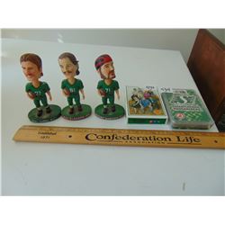ROUGHRIDER BOBBLE HEADS AND COLLECTIBLE CARDS