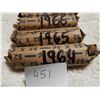 Image 2 : 1964, 65, 66, 67 FULL ROLLS OF 5 CENT CANADA COINS