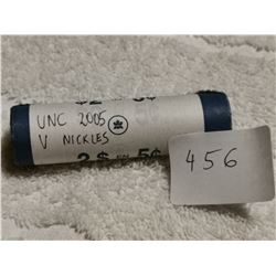 UNC 2005 V NICKLES FULL ROLL
