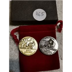 RARE SHELLBROOK, SK $3 AND $7 TOKENS, UNC