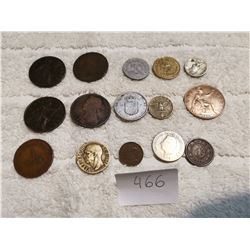 15 VERY OLD WORLD COINS LOT