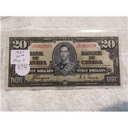 1937 COYNE $20 BILL