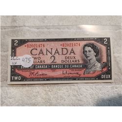 1954 REPLACEMENT $2 BILL