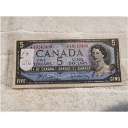 1954 REPLACEMENT $5 BILL