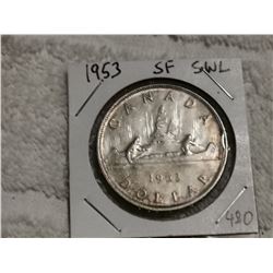 1953 SF SWL SILVER DOLLAR
