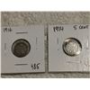 Image 1 : 1916, 14 5 CENT SILVER CANADA COINS